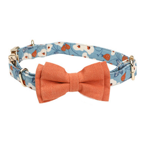 Dog Collar Colorful Bowtie Quick Release Buckle